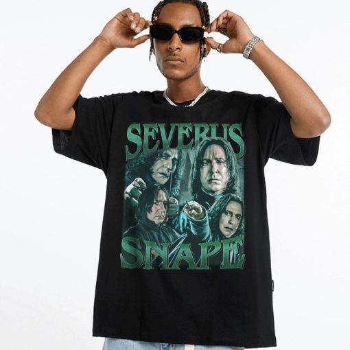 Limited Severus Snape Vintage T-Shirt, Y2K 90s Retro Design Graphic T-Shirt, Homage Graphic Unisex Long Sleeve