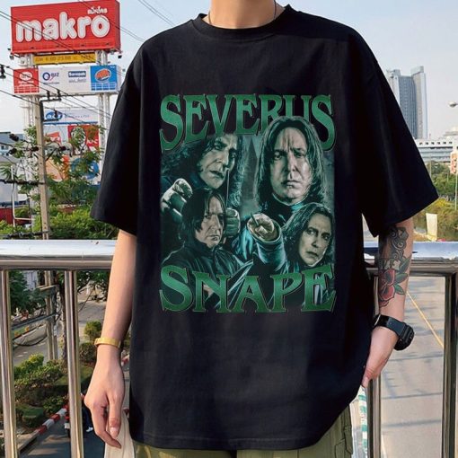 Limited Severus Snape Vintage T-Shirt, Y2K 90s Retro Design Graphic T-Shirt, Homage Graphic Unisex Long Sleeve