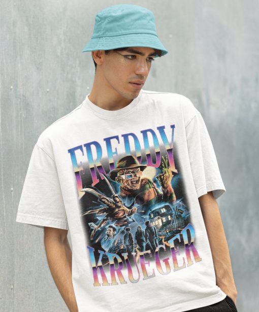 Retro Freddy Krueger Shirt-Freddy Krueger Tshirt,Freddy Krueger T shirt,Freddy Krueger T-shirt