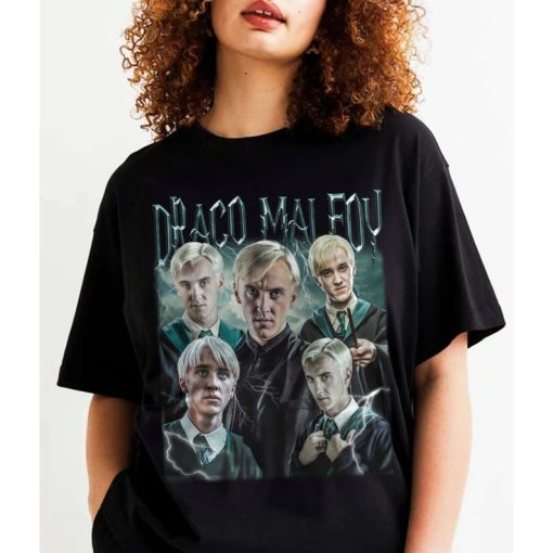 Limited Draco Malfoy Vintage T-Shirt, Actor Graphic Unisex Hoodie, Bootleg Retro 90's Fans Tee Gift