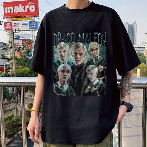 Limited Draco Malfoy Vintage T-Shirt, Actor Graphic Unisex Hoodie, Bootleg Retro 90's Fans Tee Gift