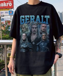 Geralt Of Rivia Gift Unisex T-Shirt, Limited Geralt Of Rivia Vintage T-Shirt, Homage Graphic Unisex T-Shirt