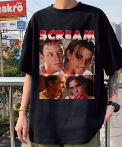 Let's Watch Scary Movie Shirt, Scream Stu Macher Billy Loomis Shirt, Scary Horror Tees, Fan Shirt Sidney Actress