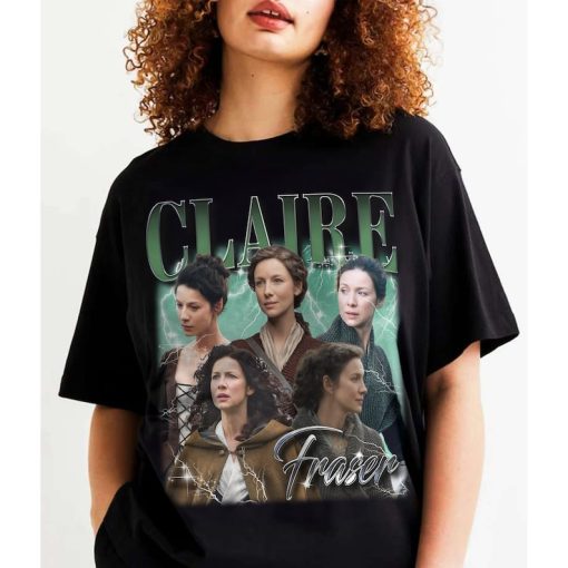 Claire Fraser Outlander Vintage Shirt, Oversized Unisex Retro Tee, Gift For Women And Man Unisex Sweatshirt