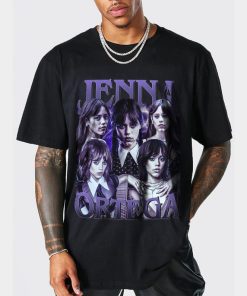 Jenna Ortega Shirt, Jenna Marie Ortega Virgn T-Shirt, Oversized Unisex T-shirt, Classic 90s Sweater with Center Stripes