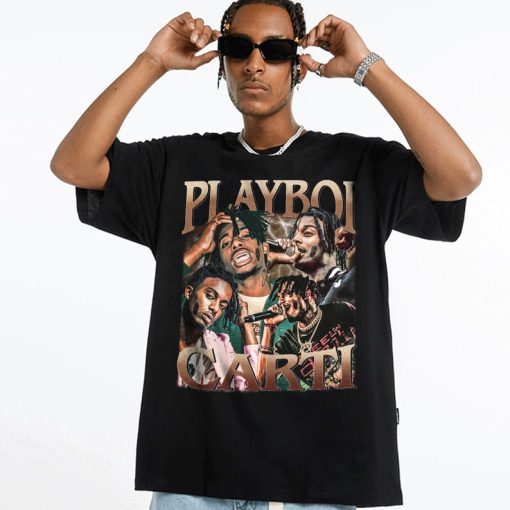 Retro Playboi Carti Shirt, Rapper Hiphop Playboi Carti, Playboi Carti Homage Shirt, Unisex Fashion Shirt Trends