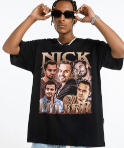 Nick Miller Homage Vintage T-Shirt, Nick Miller Retro Fan Tees, Oversized Unisex Shirt, Nick Miller Retro 90s Sweater