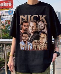 Nick Miller Homage Vintage T-Shirt, Nick Miller Retro Fan Tees, Oversized Unisex Shirt, Nick Miller Retro 90s Sweater