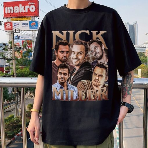 Nick Miller Homage Vintage T-Shirt, Nick Miller Retro Fan Tees, Oversized Unisex Shirt, Nick Miller Retro 90s Sweater