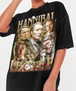 Limited Hannibal Letcer Mads Mikkelsen Vintage T-Shirt, 90's Vintage T-Shirt, Gift For Women And Man Unisex T-Shirt