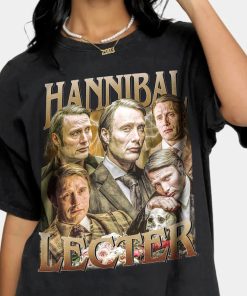 Limited Hannibal Letcer Mads Mikkelsen Vintage T-Shirt, 90's Vintage T-Shirt, Gift For Women And Man Unisex T-Shirt