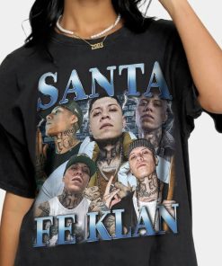 Santa Fe Klan Vintage Look Shirt Playera Regional Mexicano Santa Fe Klan Shirt, 90s Graphic Unisex Tee