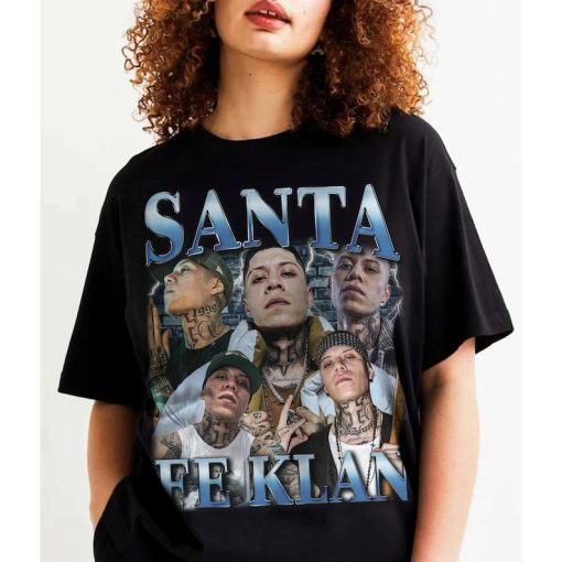 Santa Fe Klan Vintage Look Shirt Playera Regional Mexicano Santa Fe Klan Shirt, 90s Graphic Unisex Tee