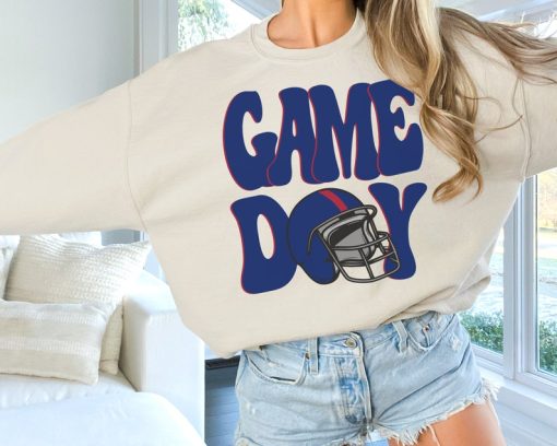 Giant Sweatshirt, Giant Game Day Shirt, New York Football Crewneck, NY Giant Sweatshirt, Vintage New York Football Shirt