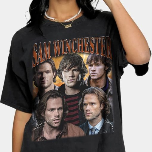 Limited Sam Winchester Vintage T-Shirt, Retro Oversized Cute Fan Gift, Homage Graphic Unisex T-Shirt