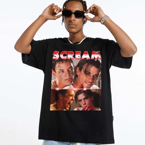 Let's Watch Scary Movie Shirt, Scream Stu Macher Billy Loomis Shirt, Scary Horror Tees, Fan Shirt Sidney Actress