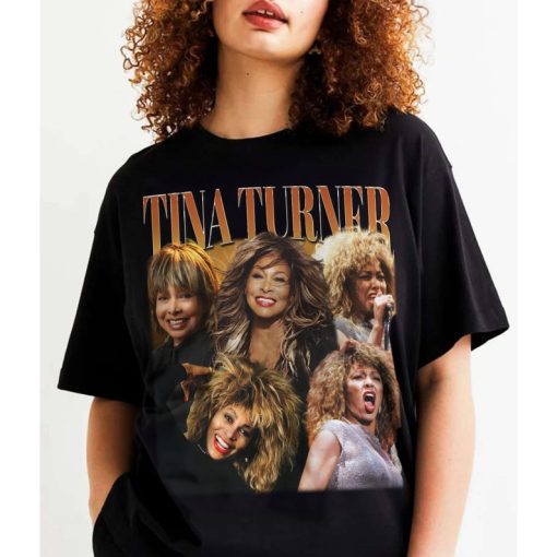 Tina Turner Aesthetic Retro Vintage Inspired Shirt, Minimal Graphic Bootleg Black T-Shirt, Gift For Women And Man Shirt