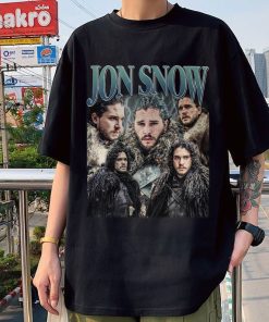 Jon Snow Vintage Washed T-Shirt, Actor Homage Graphic Unisex Long Sleeve, Gift For Women And Man Unisex T-Shirt