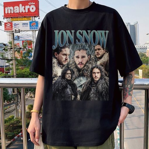 Jon Snow Vintage Washed T-Shirt, Actor Homage Graphic Unisex Long Sleeve, Gift For Women And Man Unisex T-Shirt