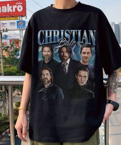 Limited Christian Bale Vintage T-Shirt, Gift For Women And Man Unisex T-Shirt, Oversized Unisex Retro Tee