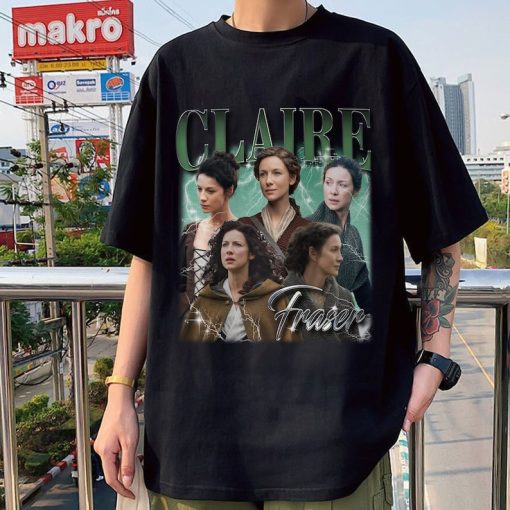 Claire Fraser Outlander Vintage Shirt, Oversized Unisex Retro Tee, Gift For Women And Man Unisex Sweatshirt