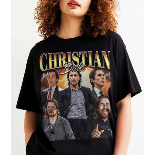 Limited Christian Bale Vintage T-Shirt, Bootleg Retro 90's Fans Hoodie, Oversized Unisex Retro Tee