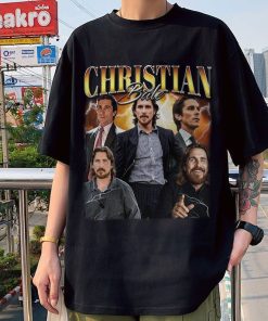 Limited Christian Bale Vintage T-Shirt, Bootleg Retro 90's Fans Hoodie, Oversized Unisex Retro Tee