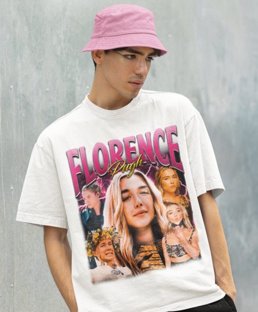 Retro Florence Pugh Shirt -Florence Pugh Tshirt,Florence Pugh T shirt,Florence Pugh T-shirt,Florence Pugh Sweater