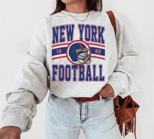 Giant Sweatshirt, New York Football Crewneck, NY Giant Sweatshirt, Vintage New York Football Shirt, New York Fan Gift