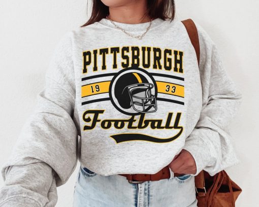 Vintage Pittsburgh Steeler Football Sweatshirt / T-Shirt, Pittsburgh Football Crewneck, Steelers Sweatshirt