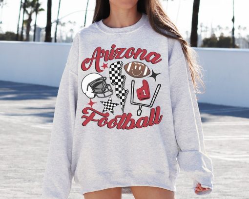 Retro Arizona Cardinal Football Crewneck Sweatshirt / T-Shirt, Vintage Style Arizona Sweatshirt, Cardinal Shirt