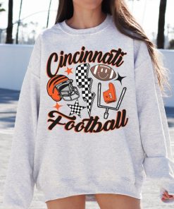 Retro Cincinnati Football Crewneck Sweatshirt / T-Shirt, Vintage Cincinnati Sweatshirt, Bengals Shirt