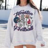 Retro Houston Football Crewneck, Texan Sweatshirt, Vintage Houston Football Crewneck Sweatshirt, Houston T-Shirt