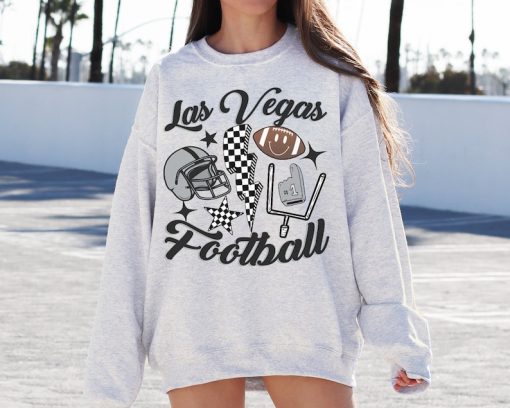 Retro Las Vegas Football Crewneck Sweatshirt / T-Shirt, Vintage Style Las Vegas Football Shirt, Las Vegas Fans gift