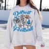 Retro Detroit Football Crewneck Sweatshirt / T-Shirt, Lions Sweatshirt, Vintage Detroit Football Sweatshirt,