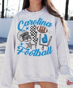 Retro Carolina Football Crewneck Sweatshirt / T-Shirt, Panthers Sweatshirt, Vintage Carolina Football Sweatshirt