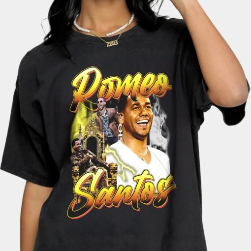 Limited Romeo Santos Shirt, Vintage Romeo Santos 90s Shirt, Retro Romeo Santos Shirt For Fan