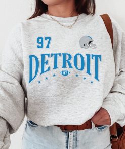 Vintage Detroit Football Crewneck Sweatshirt / T-Shirt, Lions Sweatshirt, Retro Detroit Football Sweatshirt,