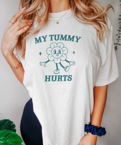 My Tummy Hurts, Tummy Ache Survivor, Meme T Shirt, Funny T Shirt, Retro Cartoon, Vintage Cartoon, UNISEX