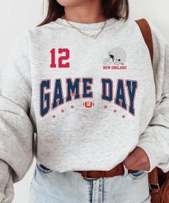 Vintage New England Football Game Day Sweatshirt / T-Shirt, The Pats Shirt, Patriot Game Day Sweatshirt