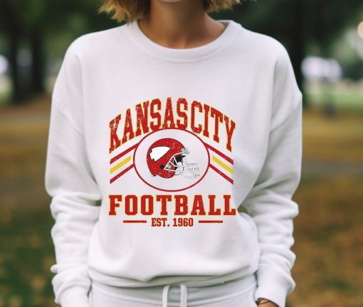 Kansas City Chiefs Retro Style Sweatshirt Crewneck | Vintage syle Chiefs fan gift