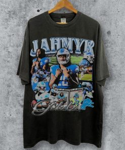 Vintage Style Jahmyr Gibbs T Shirt, Jahmyr Gibbs Bootleg Shirt, American Football Shirt, Football Fan Gifts