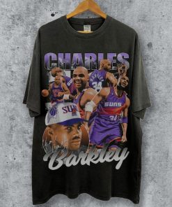 Vintage 90s Graphic Style Charles Barkley T-Shirt, PHX Charles Barkley Shirt, Vintage Oversized Sport Tee