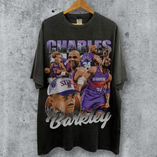 Vintage 90s Graphic Style Charles Barkley T-Shirt, PHX Charles Barkley Shirt, Vintage Oversized Sport Tee