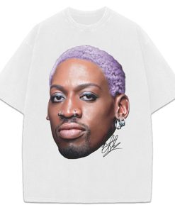 Dennis Rodman Purple Hair Rodzilla flamboyant 90's Vintage Design Retro T-Shirt