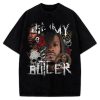 Jimmy Butler Emo Long Hair Himmy Funny Skull And Roses Custom Graphic T-Shirt