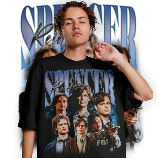 Limited Spencer Reid Shirt, Vintage Spencer Reid 90s Shirt, Retro Spencer Reid Shirt For Fan