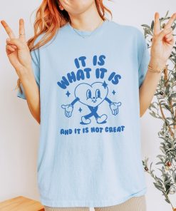 It Is What It Is And It Is Not Great, Meme T Shirt, Funny T Shirt, Sarcasm T Shirt, Vintage Cartoon, Unisex