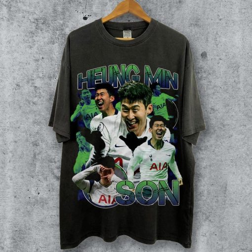 Son Heung-min Shirt, Son Heungmin 90s Retro Graphic Tshirt, Heung Min Son Vintage Bootleg Tee