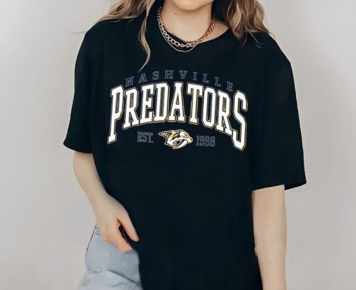 Vintage Nashville Predators Sweatshirt, Predators Tee, Hockey Sweatshirt, College Sweater, Hockey Fan Shirt